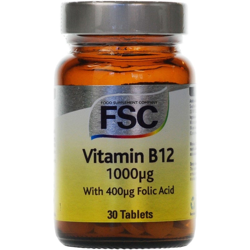 FSC 1000ug Vitamin B12 - Pack of 30 Tablets
